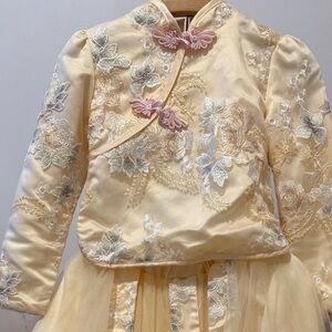 Elegant Floral Embroidered Dress